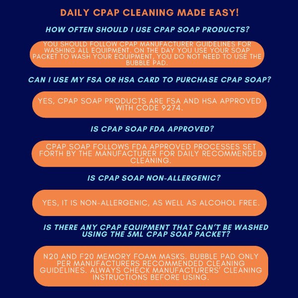 CPAP Soap Cleaning FAQs